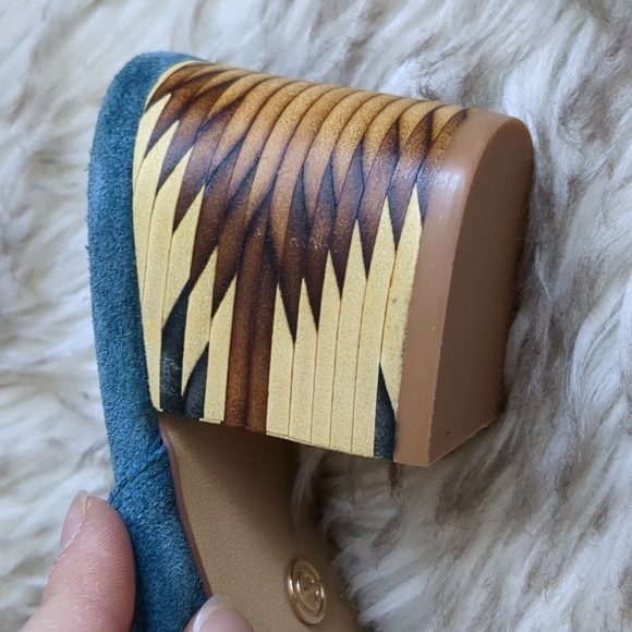 *SOLD* Anthropologie Cecilia New York Geometric Block Heel | (Women's 10) - Picture 4 of 4